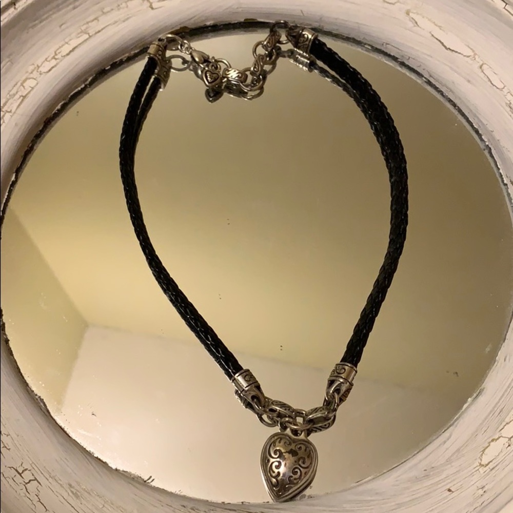Brighton Leather Braided Necklace - image 2